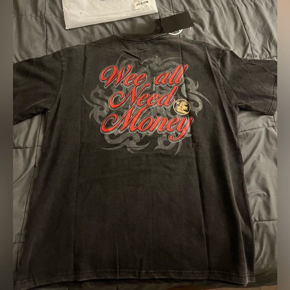 Size large Hellstar Black Tee.